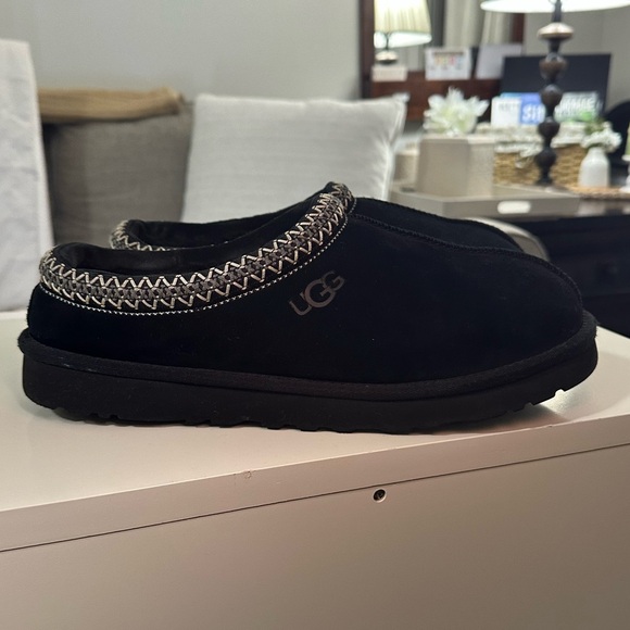 UGG shoes mens 12 Ugg tasmin tas slippers scuffs black size 12 slip on - Picture 3 of 13